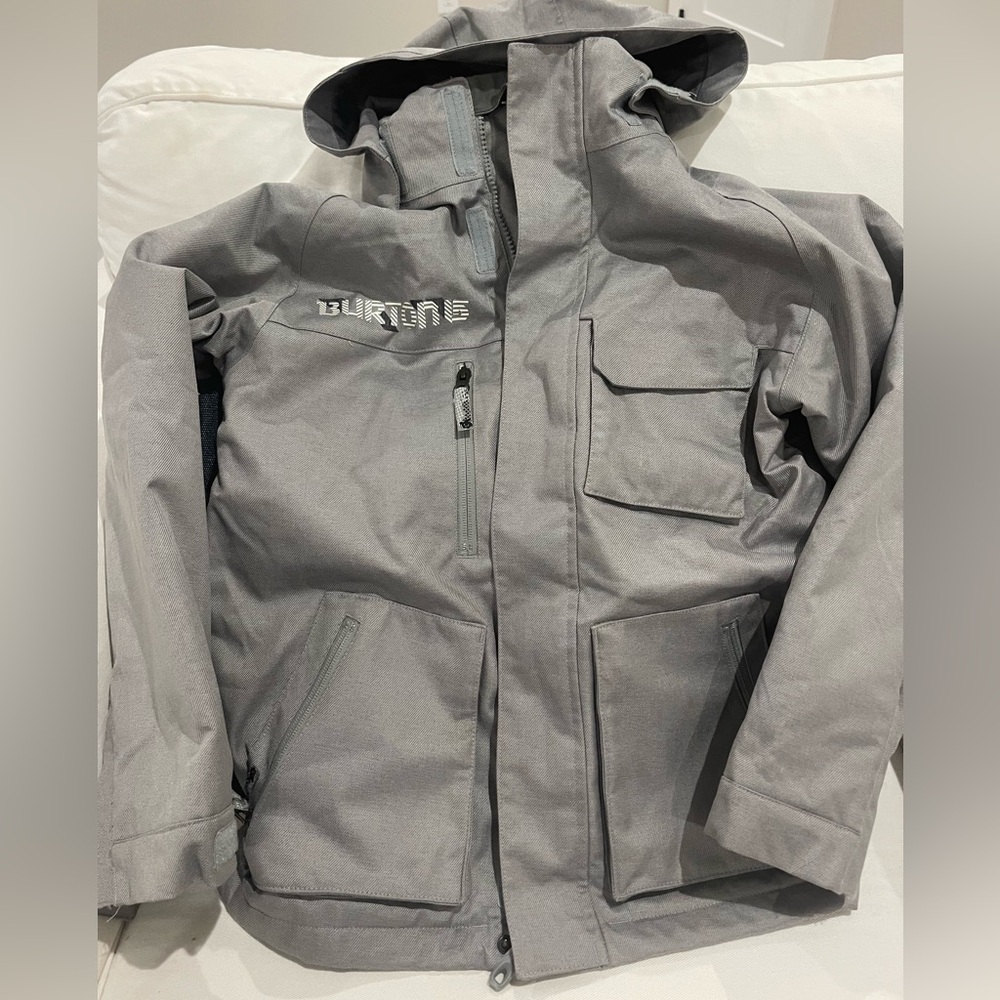 Burton Kids Snowboard Coat size 10/12 gray
